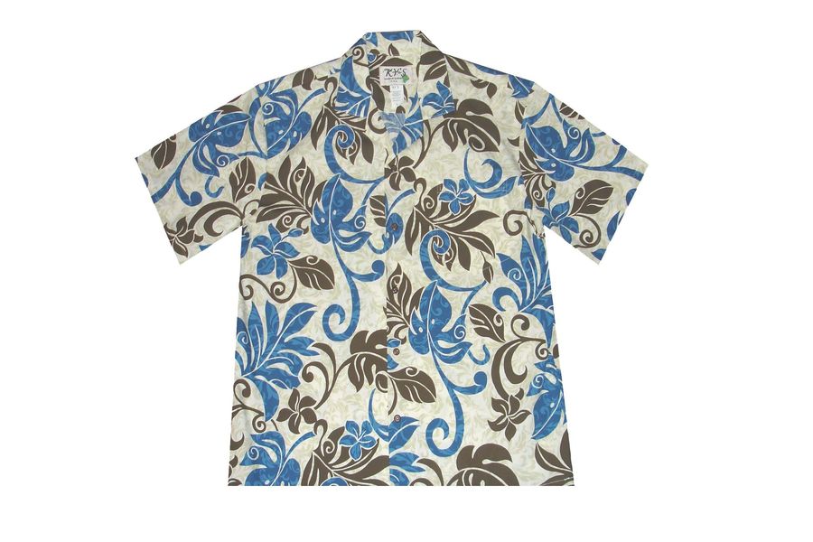 Wind Monstera Hawaiian Shirts 100% Cotton Handmade in Hawaii -USA  Hawaiian Shirts for Men