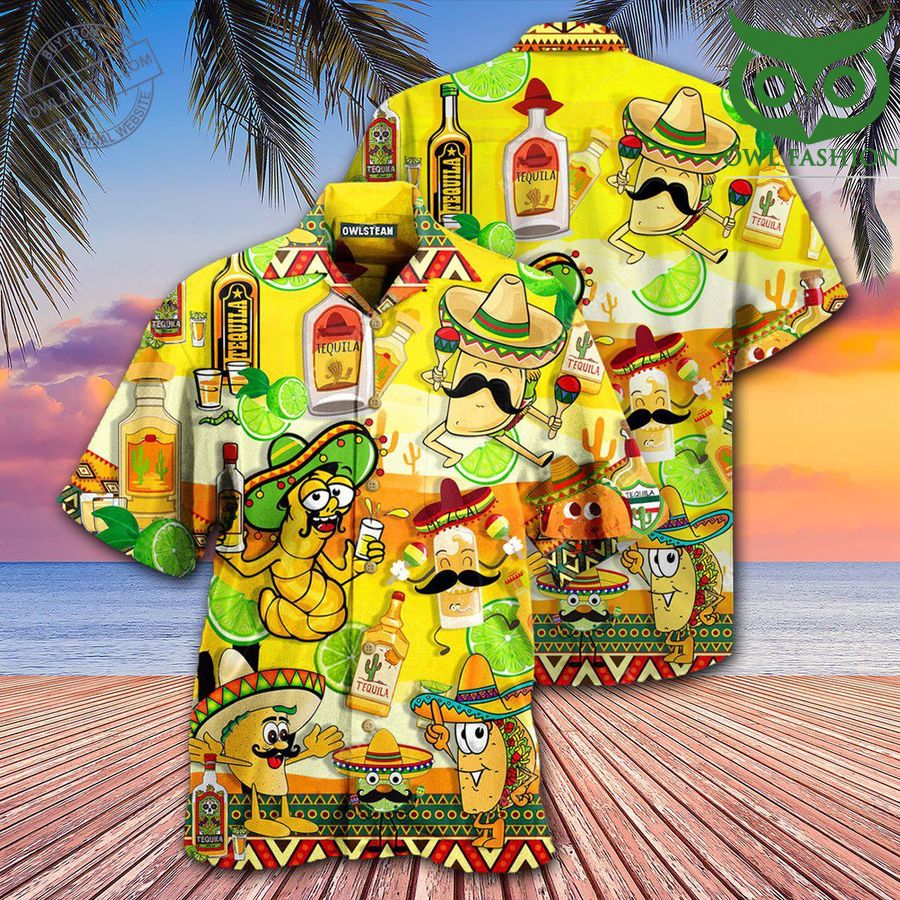 Wine Tequila Magic Water For Fun People Edition Hawaiian Shirt