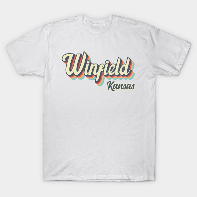 Winfield Kansas Retro vintage 70s Rainbow T-shirt, Hoodie, SweatShirt, Long Sleeve
