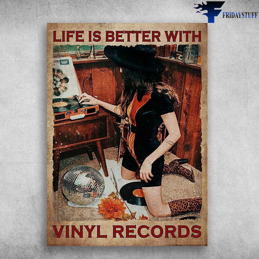 Witch Vinyl Records – Life Is Better With Vinyl Records, Halloween Day