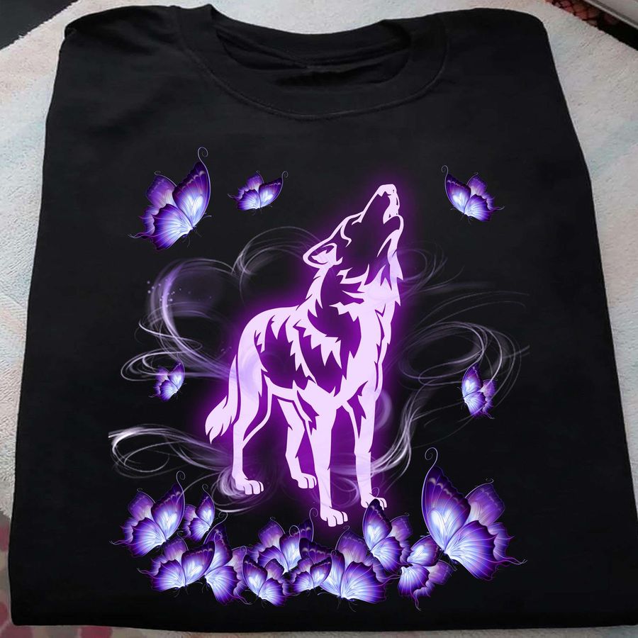 Wolf and butterflies – Wolf the animal, wolf lover