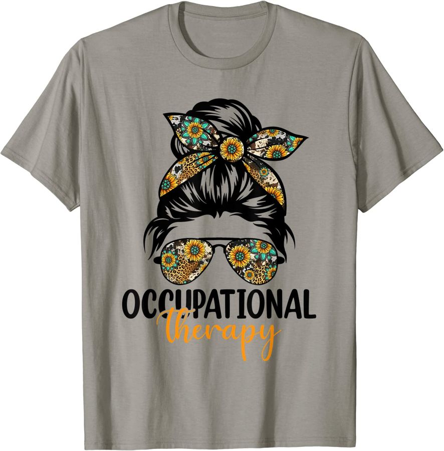 Women Messy Bun Occupational Therapy OT Therapist Assisstant