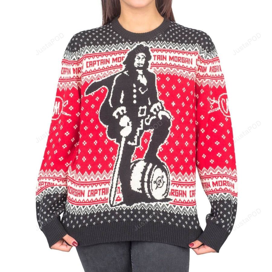 Womens Captain Morgan The Standing Captain Ugly Sweater Ugly Sweater