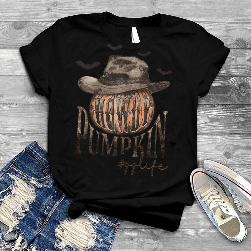 Womens Howdy Pumpkin Gg Shirt, Halloween Gg T Shirt