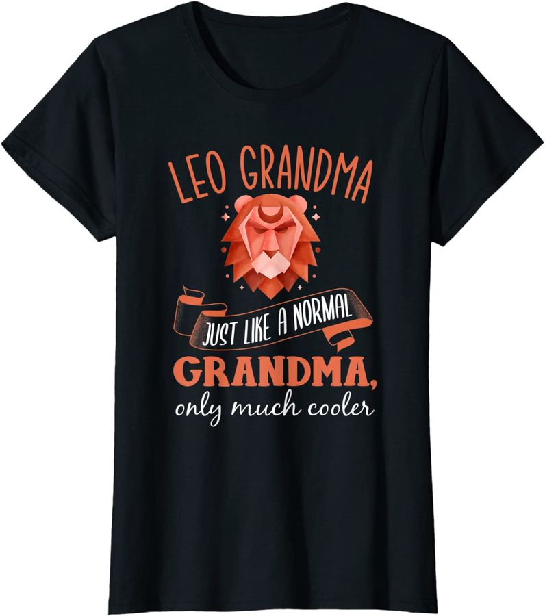Womens Leo Grandma Shirt Astrology Horoscope Granny Zodiac Sign_1