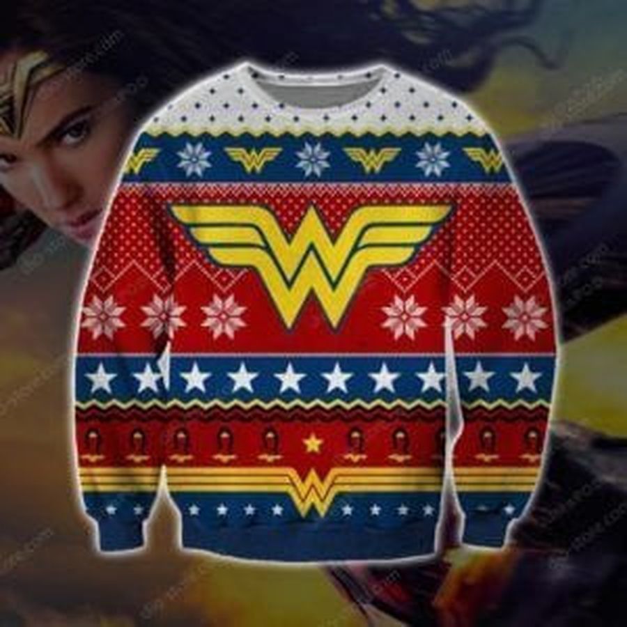Wonder Woman Knitting 3D All Over Print Christmas Sweater Ugly