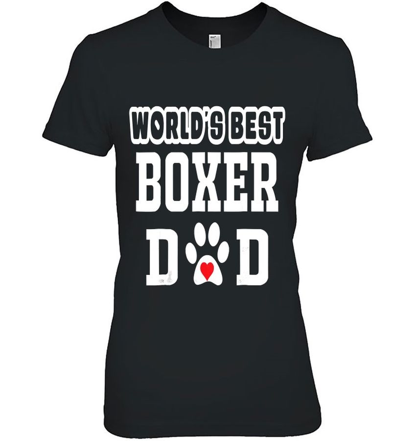 World’s Best Dad Shirt Boxer Dad Dog Lover