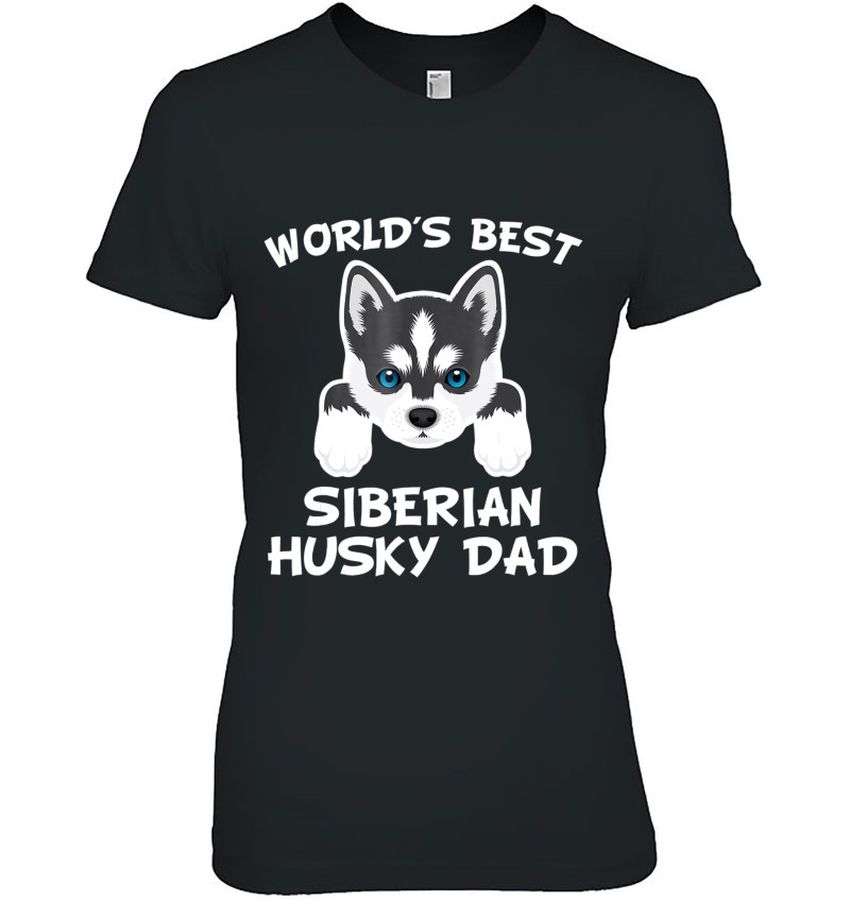World’s Best Dad Shirt Siberian Husky Dad Dog Owner