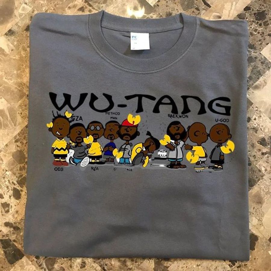 Wu-Tang Black Men Odb Gza Rla Method Man Raekwon U-God Dark Heather T Shirt Men And Women S-6XL Cotton
