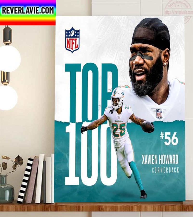 Xavien Howard In The NFL Top 100 Players Of 2022 Home Decor Poster Canvas