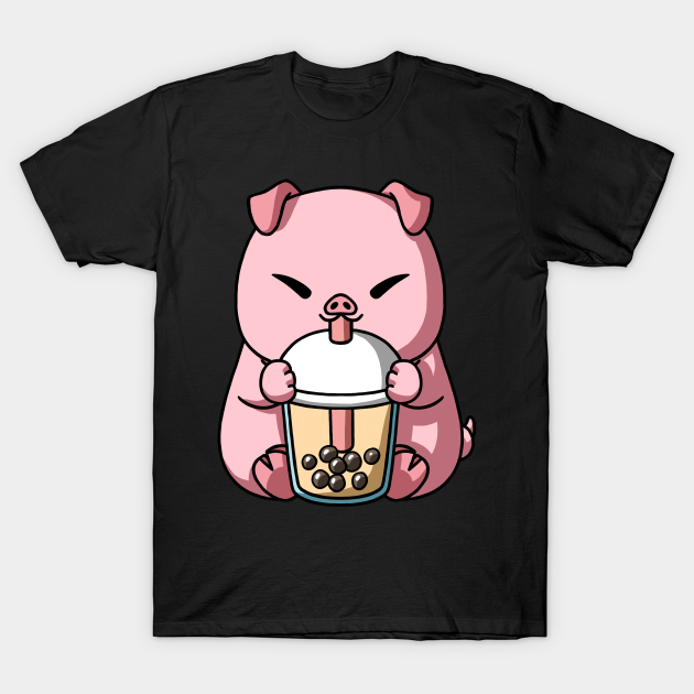Year of the Pig Chinese New Year Boba Tea Bubble Tea T-shirt, Hoodie, SweatShirt, Long Sleeve