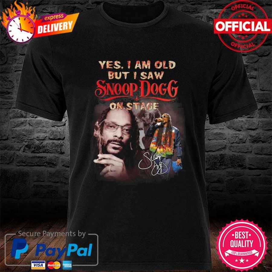 Yes I am old but I saw Snoopy Dogs on stage signatures shirt