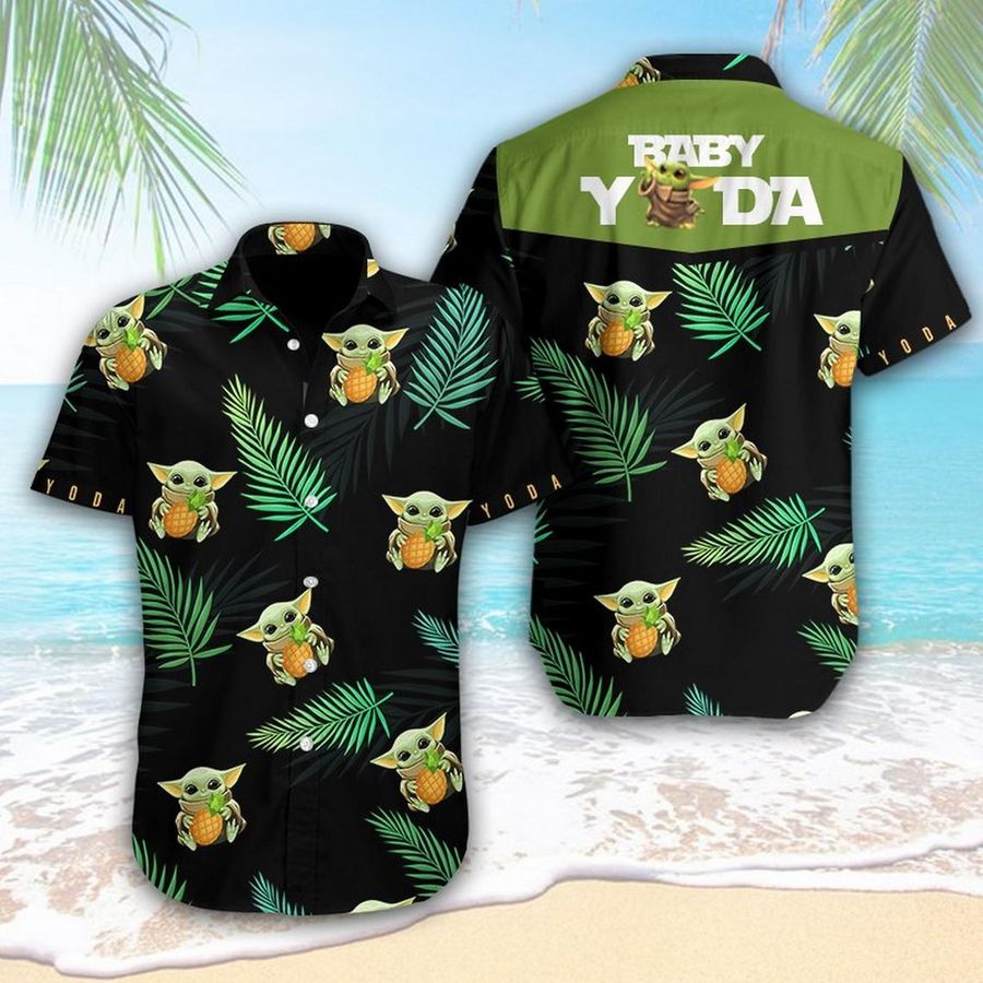 Yoda Pineapple Hawaiian Aloha Shirt Yoda Lover Shirt