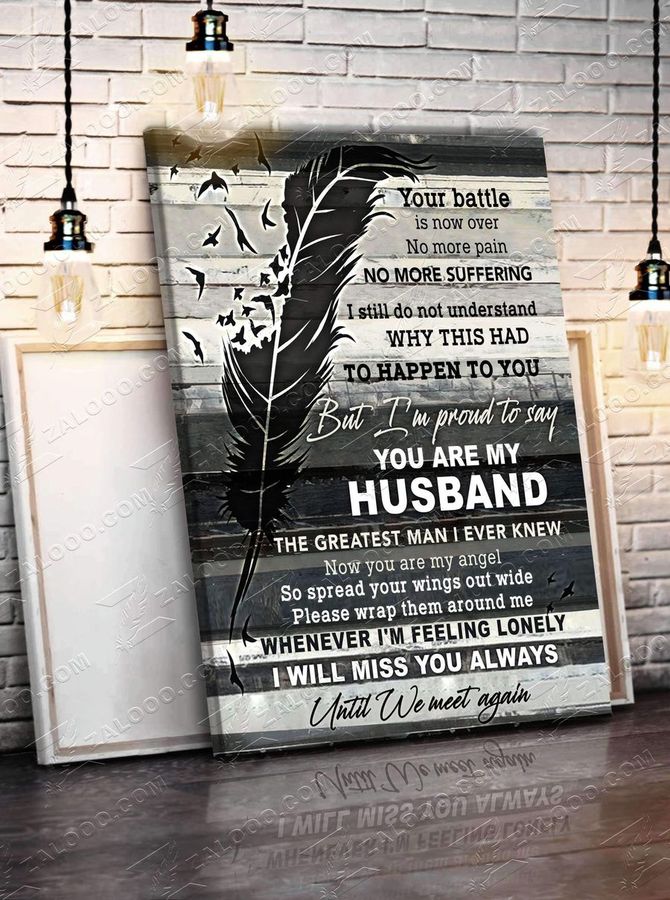 You Are My Husband Angel Wings Poster Poster