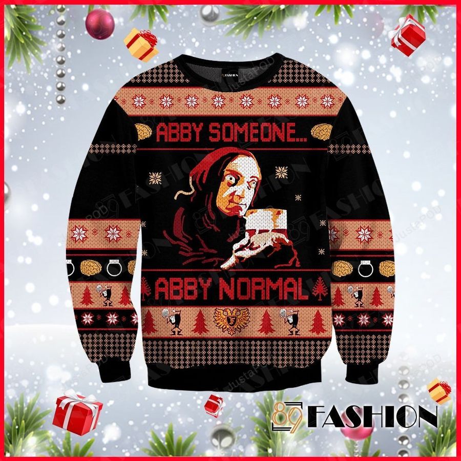 Young Frankenstein Abby Someone Abby Normal Ugly Christmas Sweater All