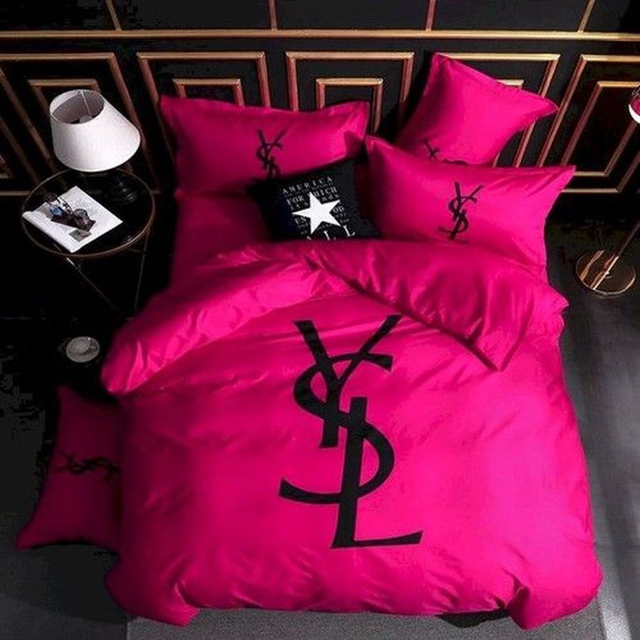 Ysl 08 Bedding Sets Duvet Cover Bedroom Luxury Brand Bedding Customized Bedroom