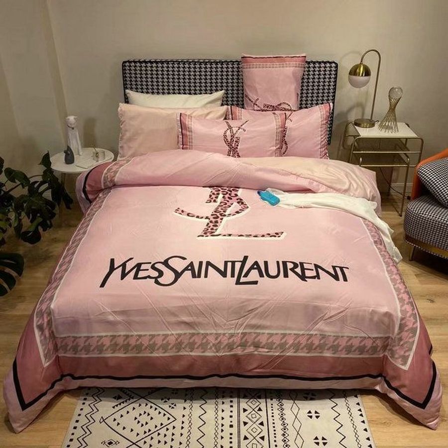 YSL Yves Saint Laurent Luxury Brand Type 03 Bedding Sets Duvet Cover Bedroom Sets