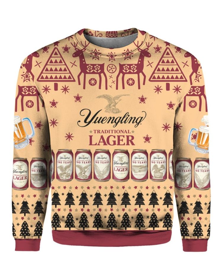 Yuengling Lager Beer Ugly Christmas Sweater All Over Print Sweatshirt