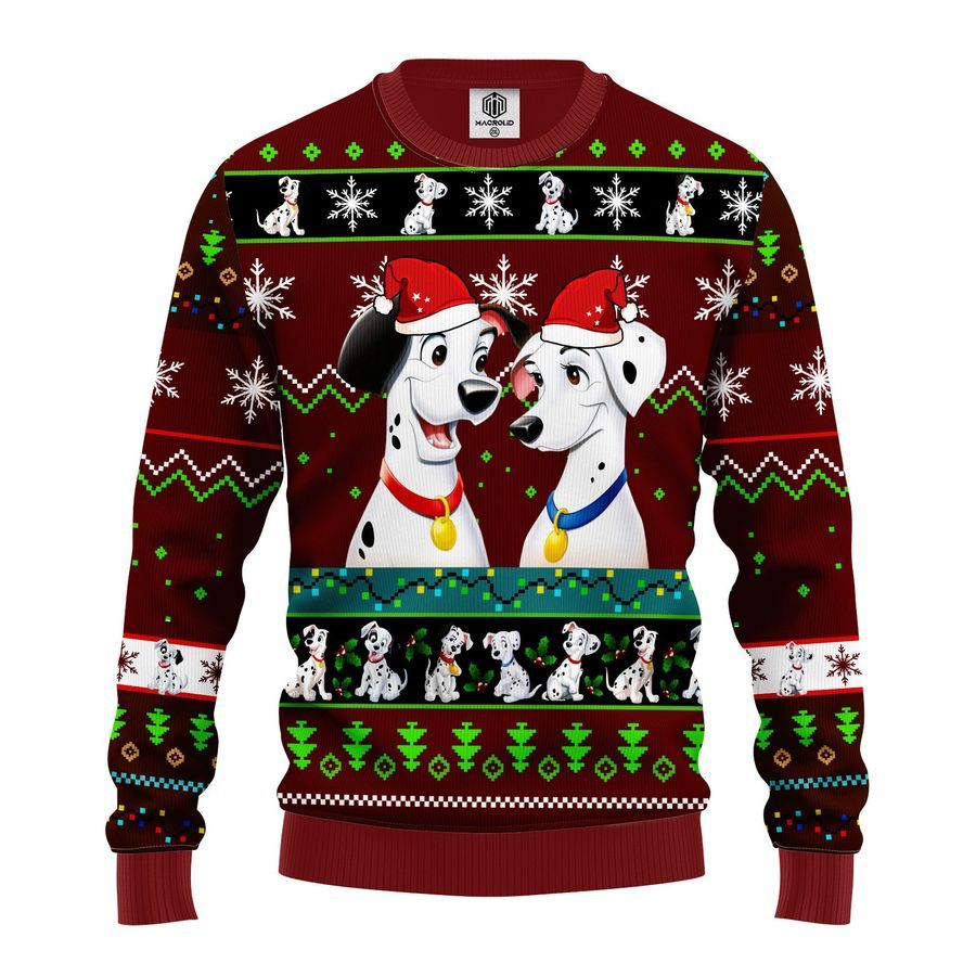 101 Dalmatians Ugly Sweater Red