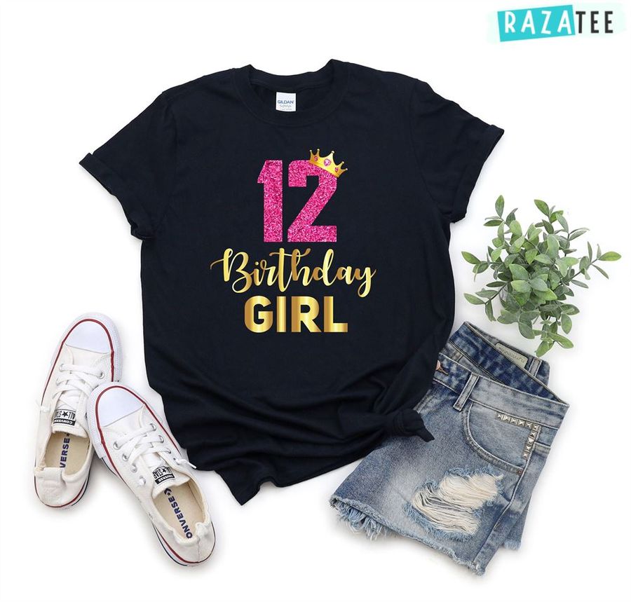 12th Birthday Gifts For Women Her 12th Birthday Shirt Women12 Happy 12th Birthday Daughter