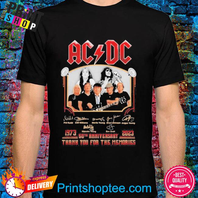 1973-2023 ad Dc 50th anniversary thank you for the memories signatures shirt