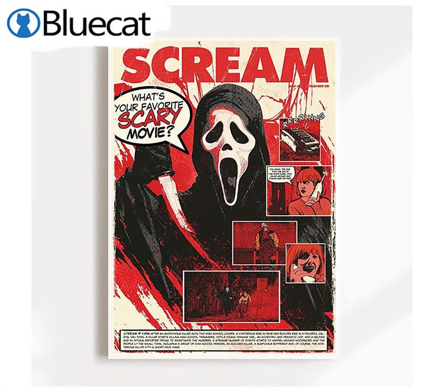 1996 Scream Movie Poster Casey Becker Ghostface Poster Scream Poster