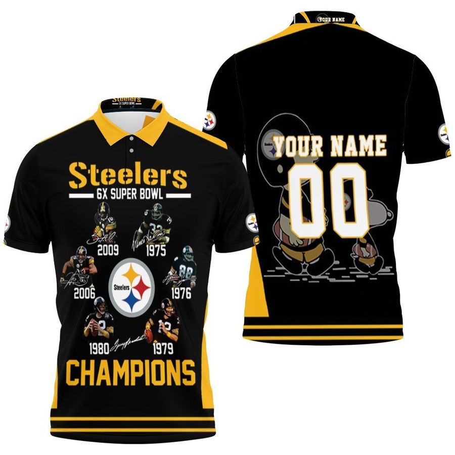 2020 Nfl Season Champions Pittsburgh Steelers Snoopy Vs Peanuts Personalized Polo 3d T-shirt