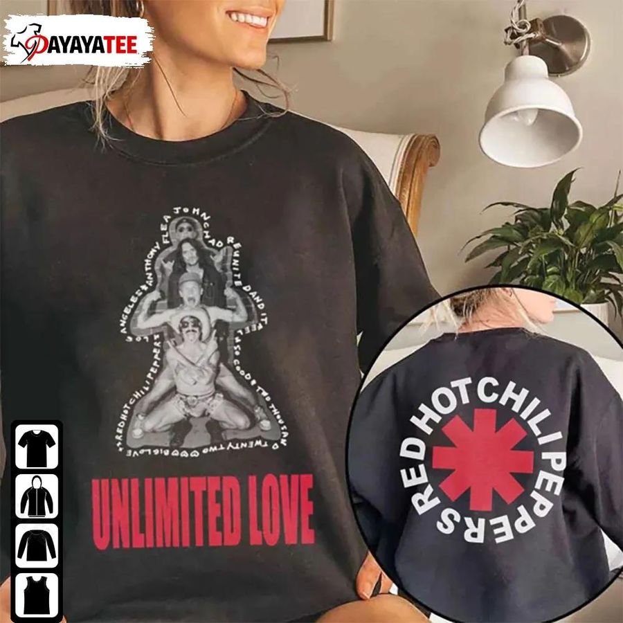 2022 Red Hot Chili Peppers Unlimited Love Shirt Unlimited Love Tour Merch