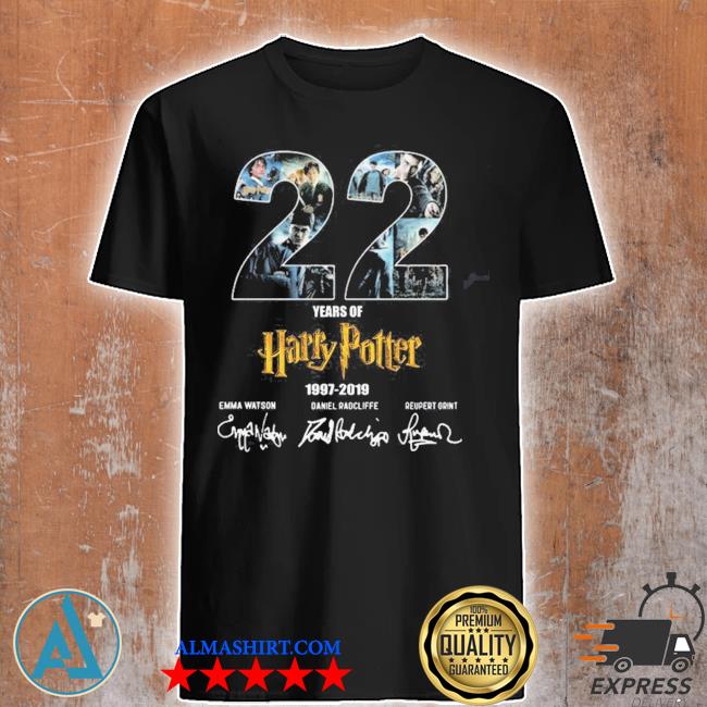 22 years of Harry Potter 1997 2019 signatures shirt
