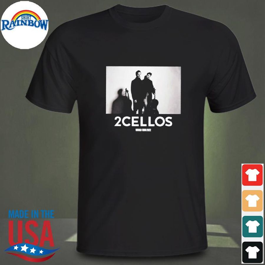 2cellos dedicated us tour 2022 double sided shirt