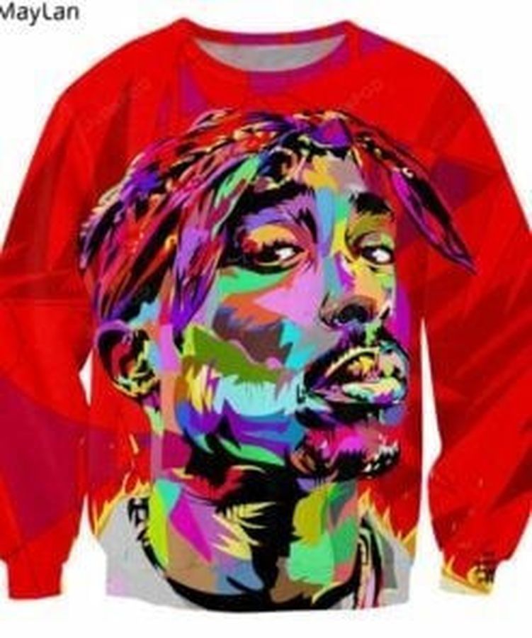 2Pac Tupac Ugly Christmas Sweater All Over Print Sweatshirt Ugly
