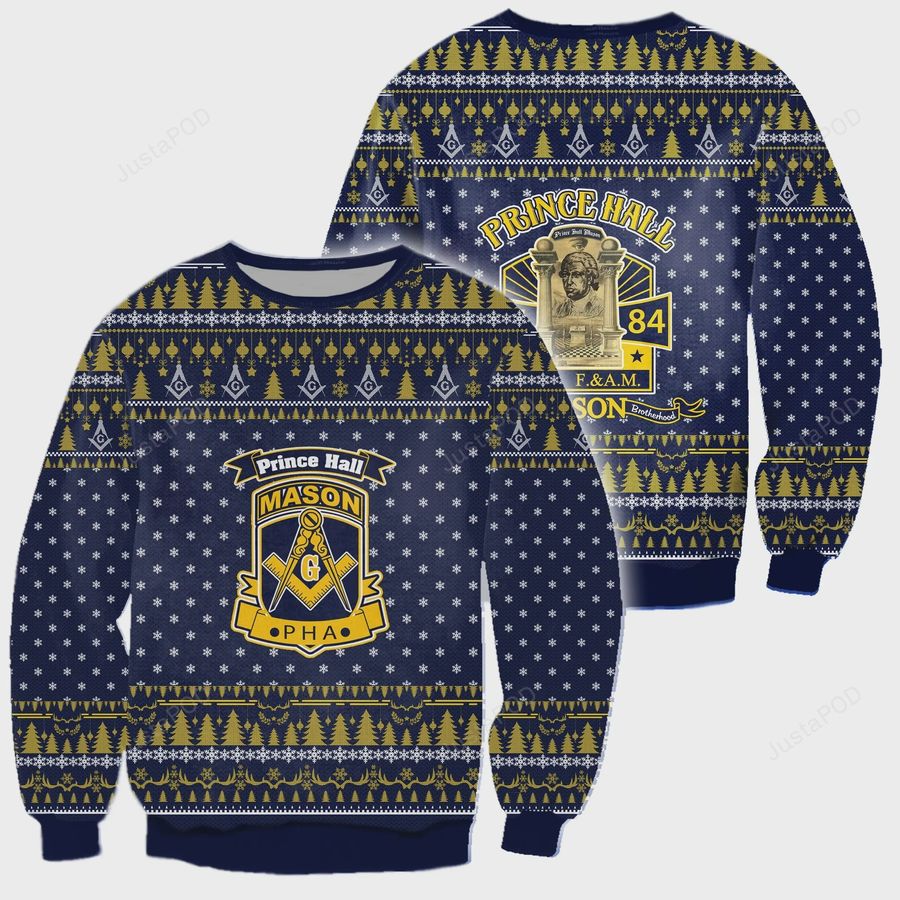 3D All Over Freemason Ugly Sweater, Ugly Sweater, Christmas Sweaters, Hoodie, Sweater
