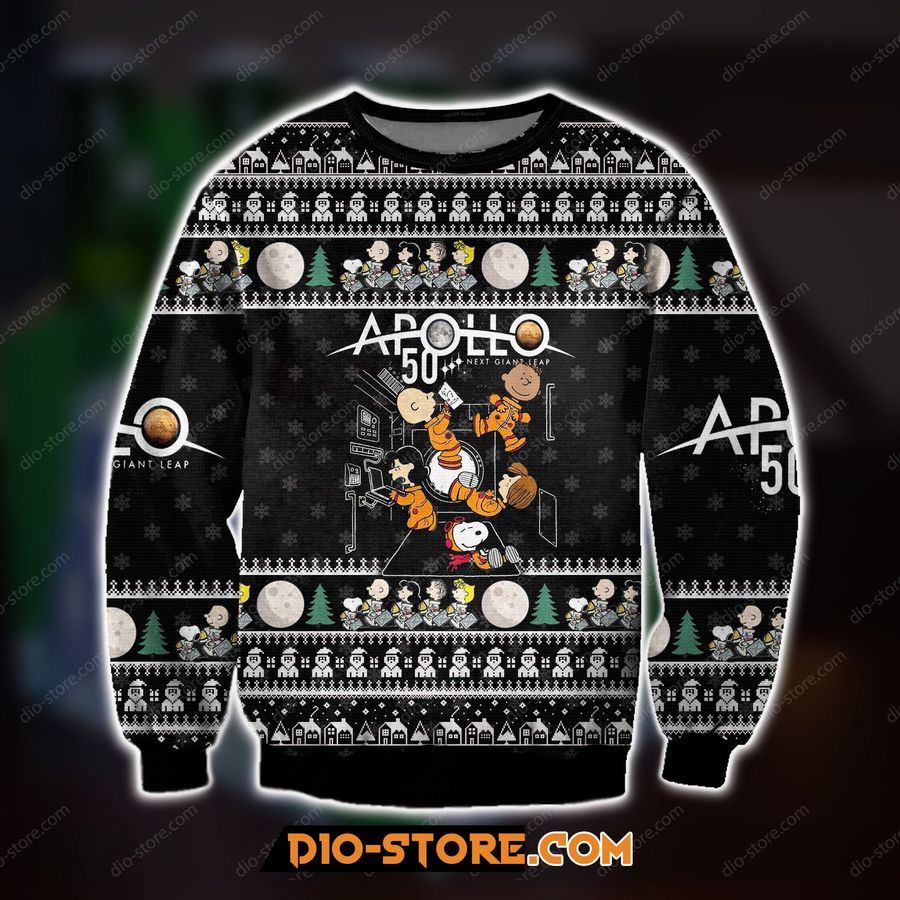 3D All Over Print Knitting Pattern Apolo Ugly Christmas Sweater Hoodie All Over Printed Cint10217, All Over Print, 3D Tshirt, Hoodie, Sweatshirt