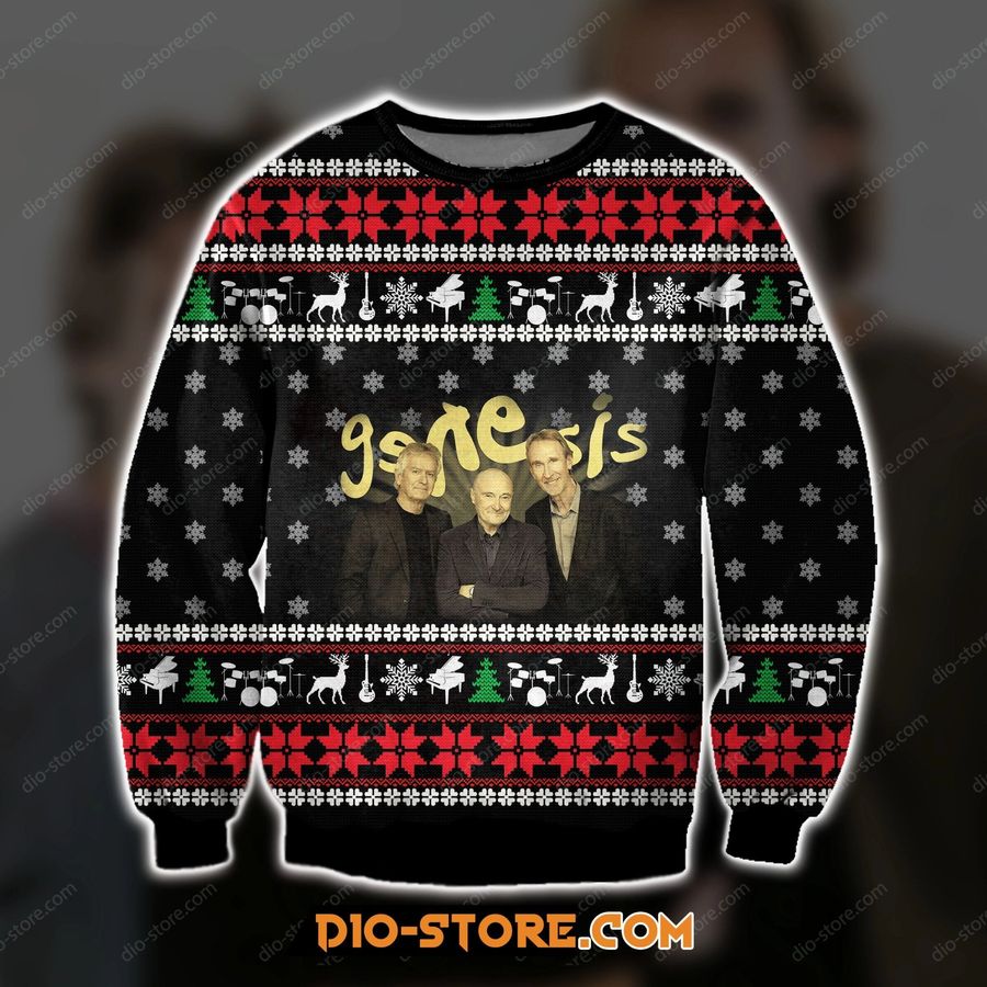 3D All Over Print Knitting Pattern Genesis Ugly Christmas Sweater Hoodie All Over Printed Cint10222, All Over Print, 3D Tshirt, Hoodie, Sweatshirt