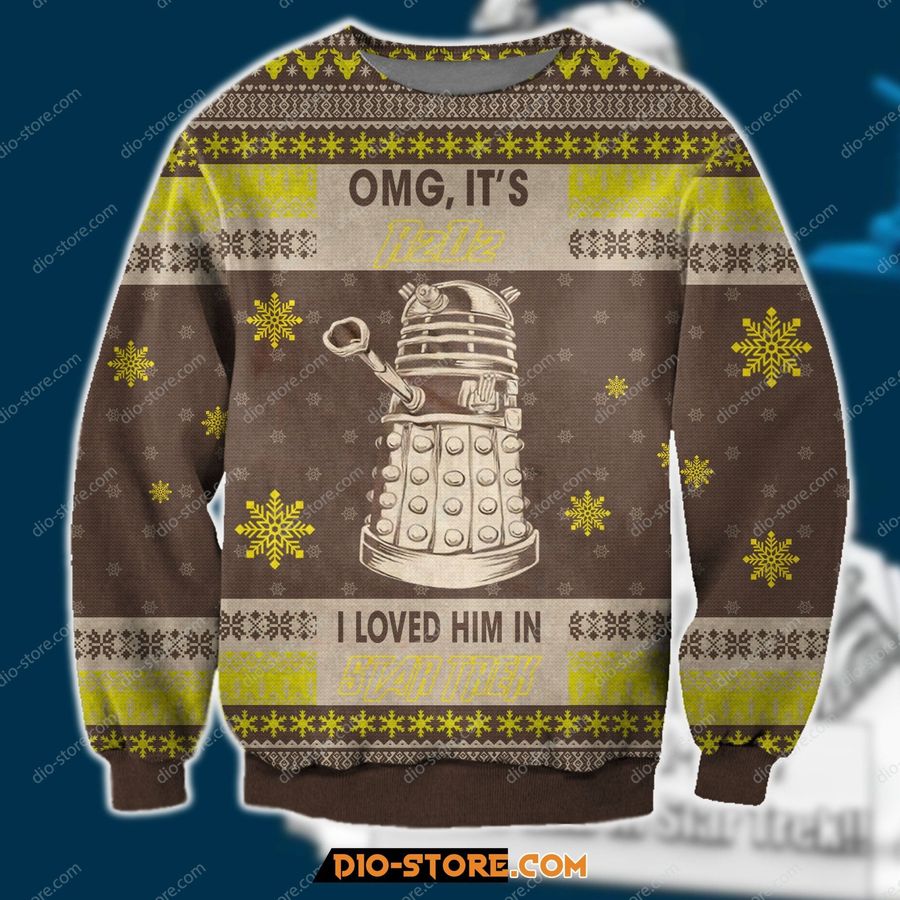 3D All Over Print Omg Its R2d2 I Loved Him In Star Trek Ugly Christmas Sweater Hoodie All Over Printed Cint10246, All Over Print, 3D Tshirt, Hoodie