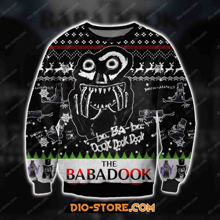 3D All Over Print The Babadook Horror Film Ugly Christmas Sweater Hoodie All Over Printed Cint10294, All Over Print, 3D Tshirt, Hoodie, Sweatshirt