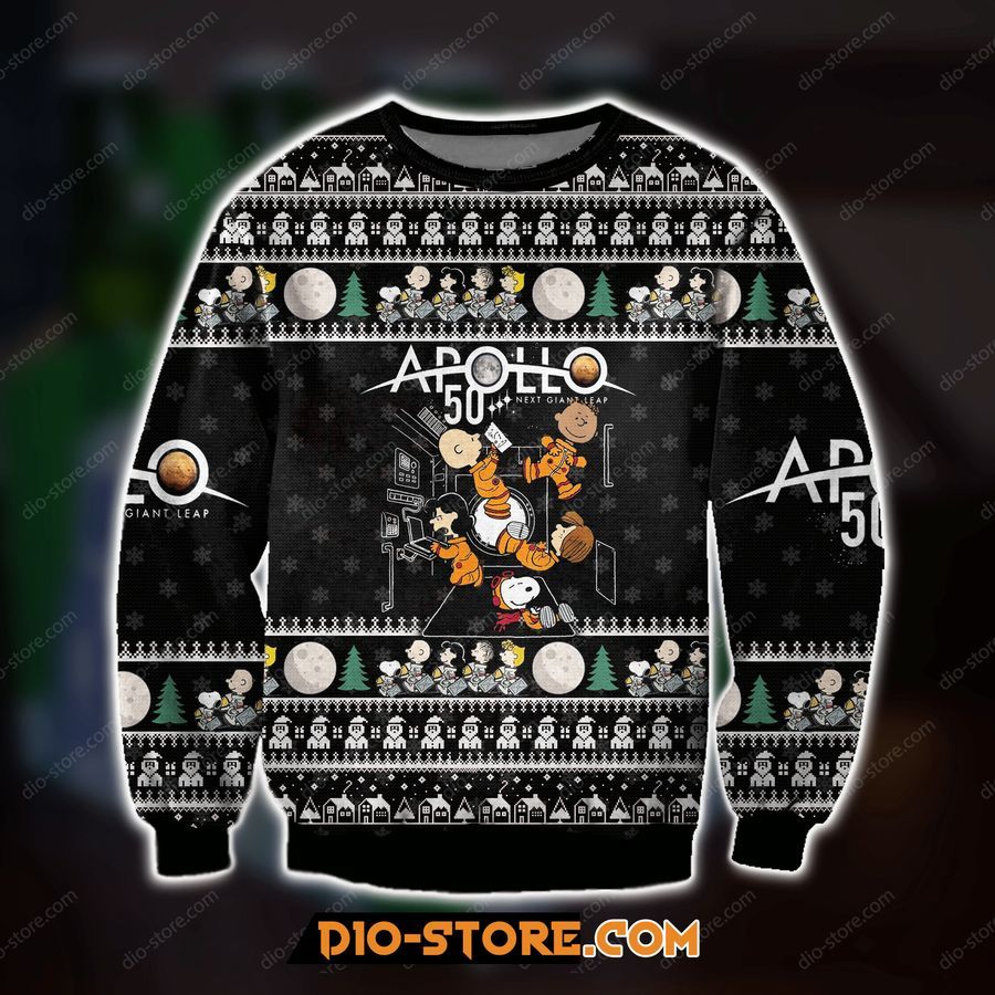 3D All Over Printed Apolo Ugly Christmas Sweater Ugly Sweater