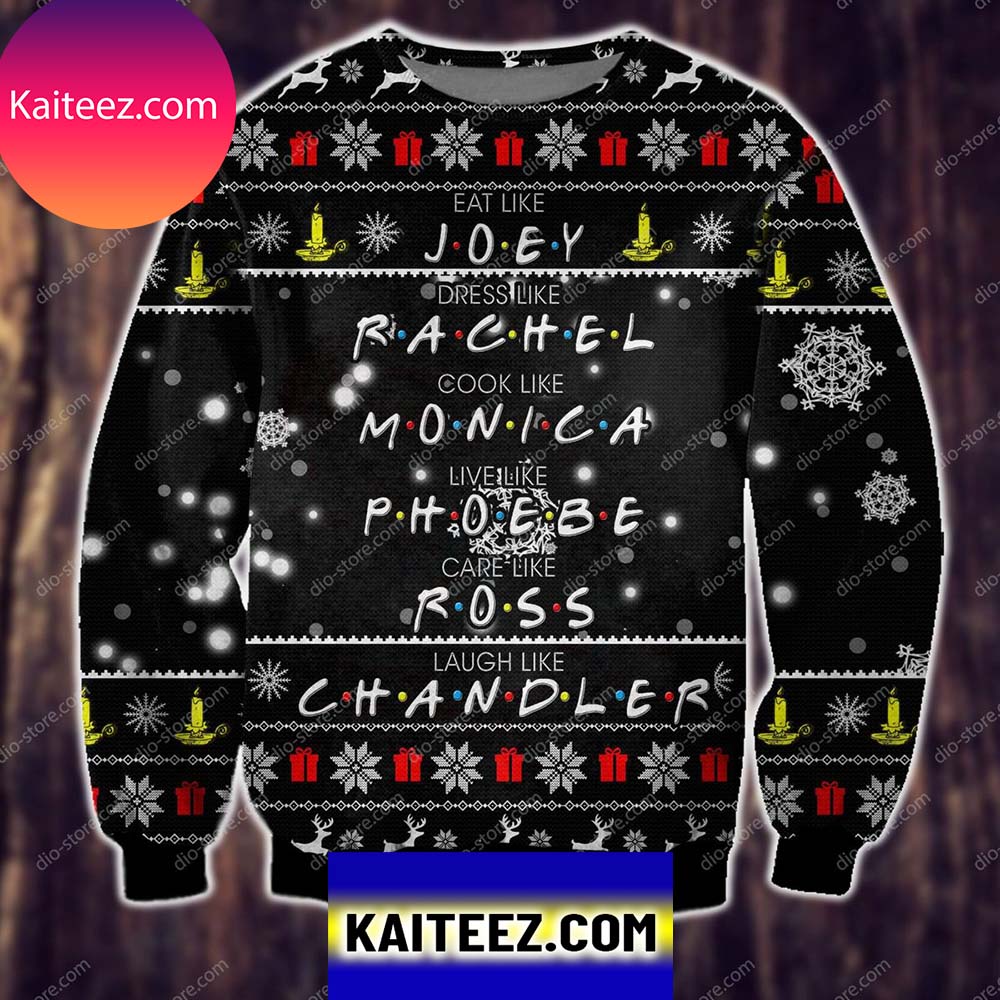 3d All Over Printed Friends – American Sitcom Christmas Ugly Sweater
