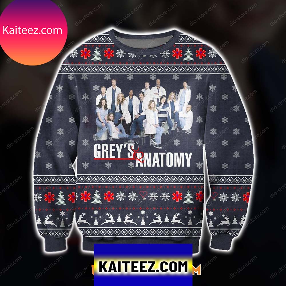 3d All Over Printed Grey's Anatomy Christmas Ugly Sweater