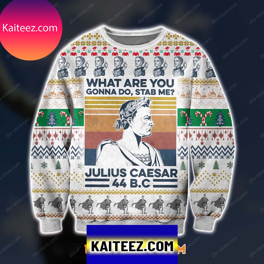 3d All Over Printed Julius Caesar Christmas Ugly Sweater