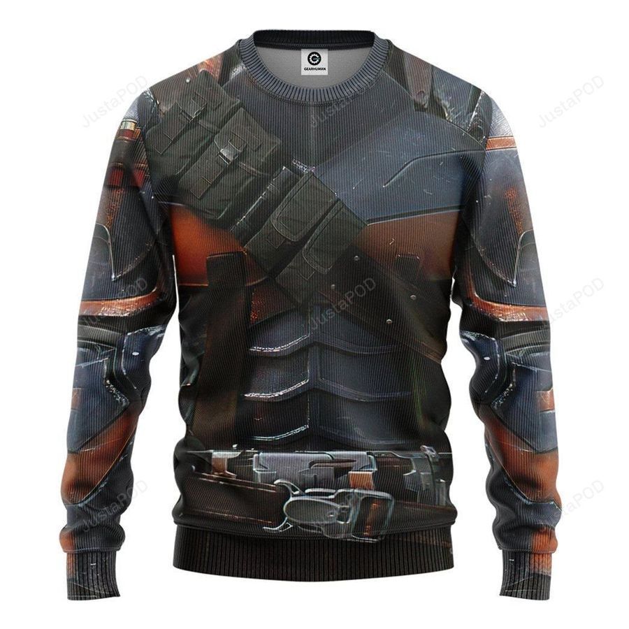 3D DC Deathstroke Suit Sweatshirt Ugly Sweater Ugly Sweater Christmas