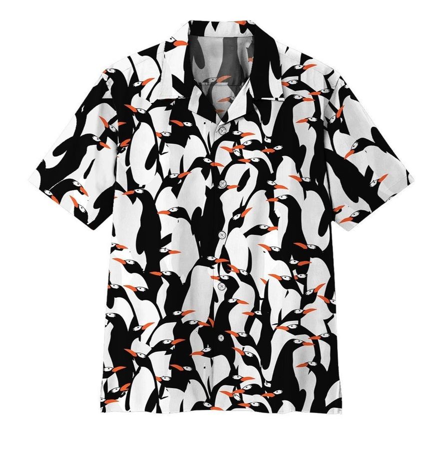 3d Flying Penguins Hawaii Shirt