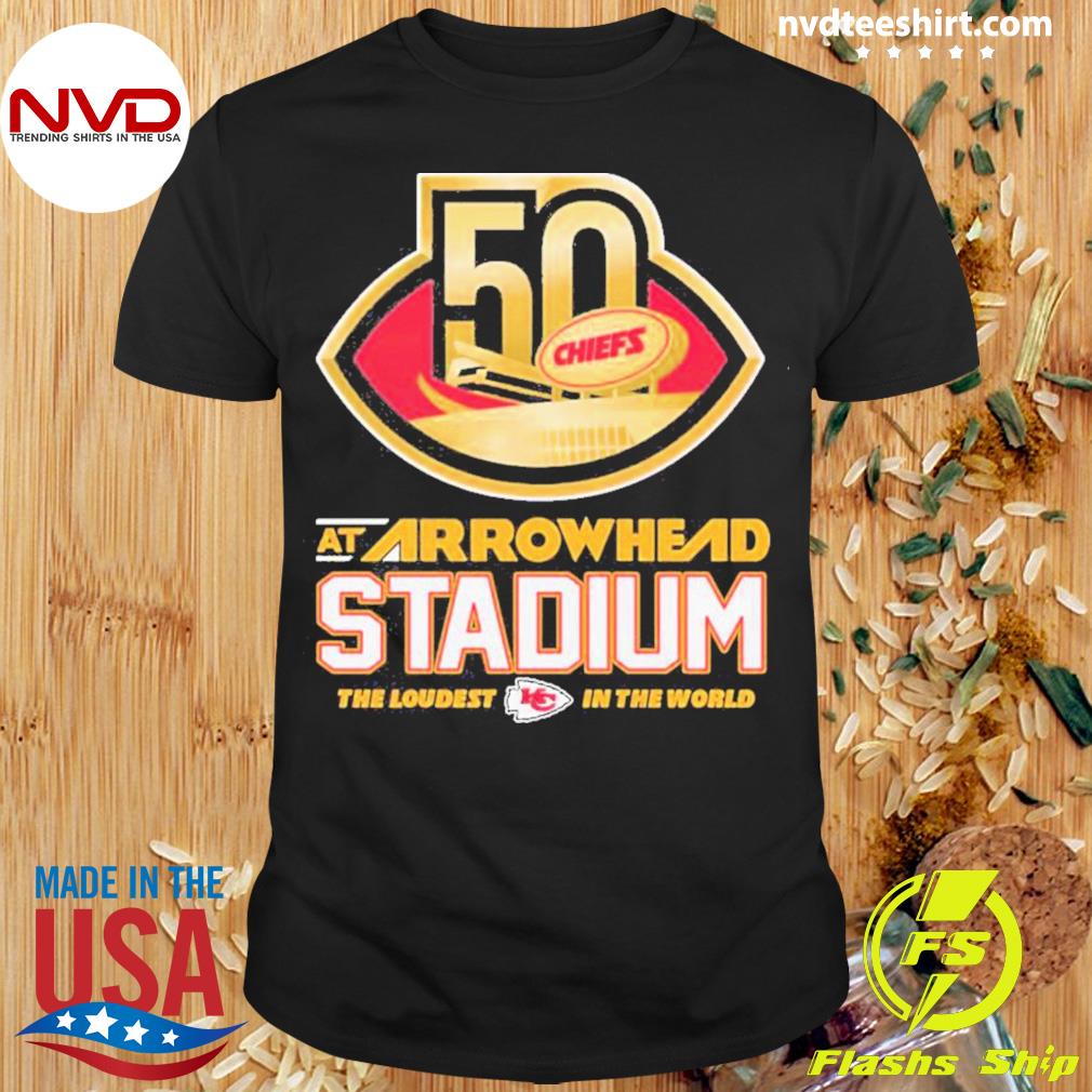 50 Years At Arrowhead Stadium Kansas City Chiefs Shirt