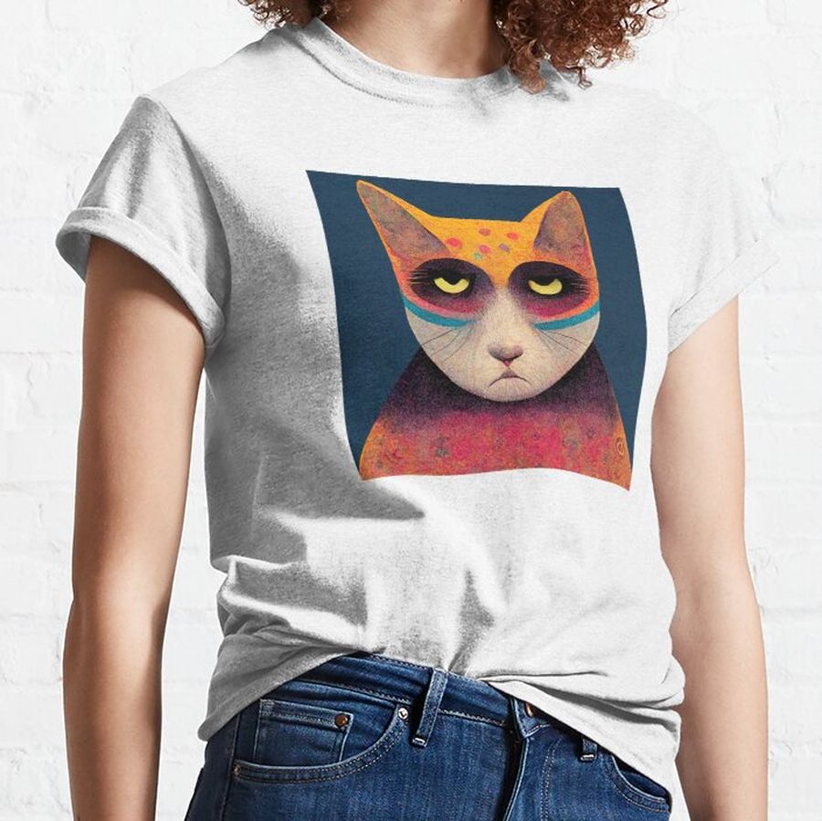 A cat with strange features Classic T-Shirt