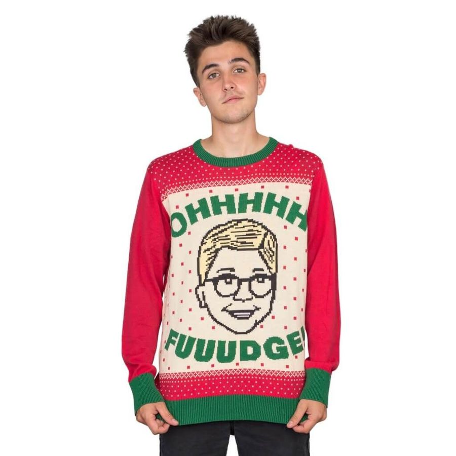 A Christmas Story Ohhhhh Uuudge! Ralphie For Unisex Ugly Christmas Sweater, Sweatshirt, Ugly Sweater, Christmas Sweaters, Hoodie, Sweater