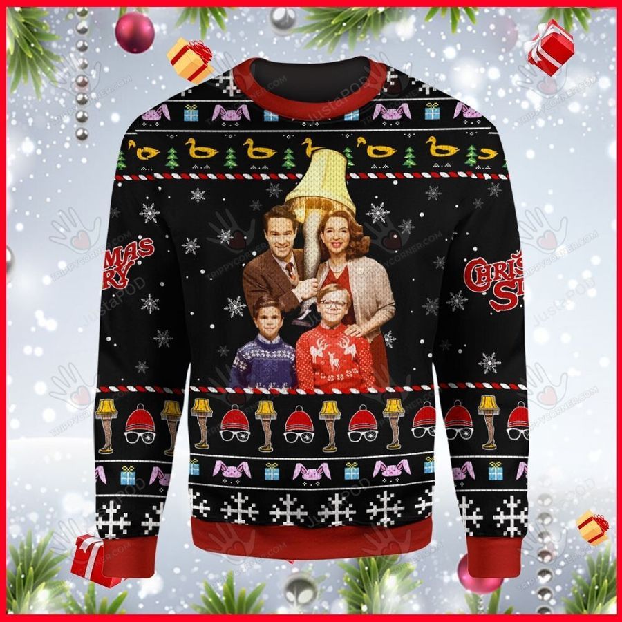 A Christmas Story Ugly Christmas Sweater, All Over Print Sweatshirt,... Ugly Sweater Christmas Gift - 915