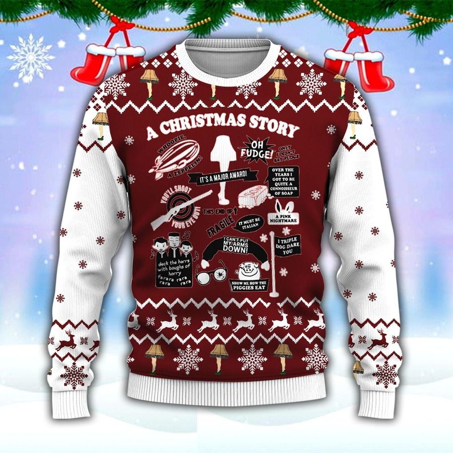 A Christmas Story Ugly Sweater, Christmas Gift, A Christmas Store Ugly Christmas Sweater