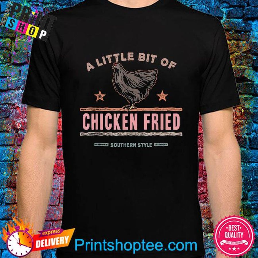 A little bit of chicken fried southern fast food lover shirt