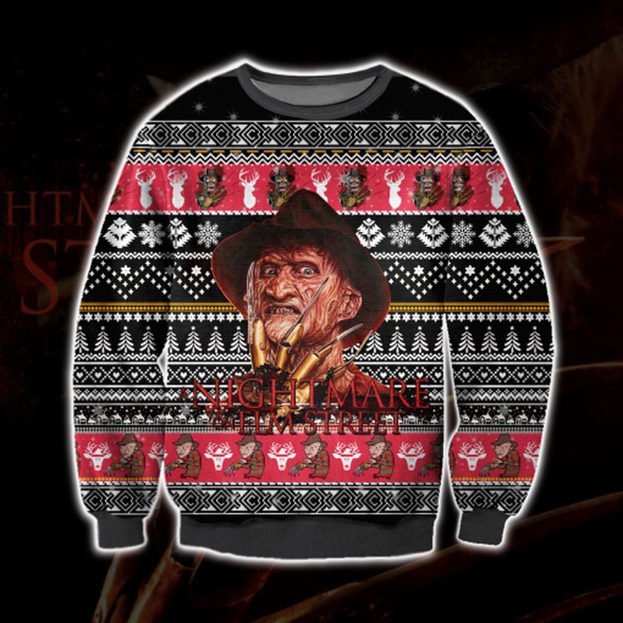 A Nightmare On Elm Street Ugly Christmas Sweater 3d 2021