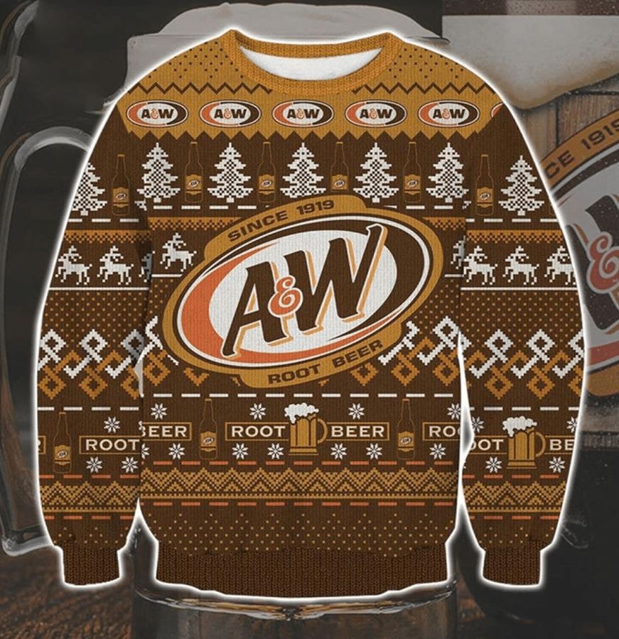 A&ampW Root Beer Ugly Sweater Gifts, A&ampW Root Beer Gift Fan Ugly Sweater